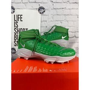 Nike Force Savage Pro 2 Shark Football Cleats Shoes Men 15 Green Oregon Duck PE